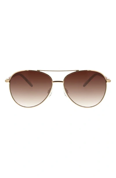 Bcbg 47mm Gradient Aviator Sunglasses In Shiny Light Gold