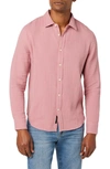 Joe's Theo Textured Cotton Button-up Shirt In Mesa Rose