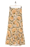 Dr2 By Daniel Rainn Paisley Button Front Maxi Skirt In O887 Mint