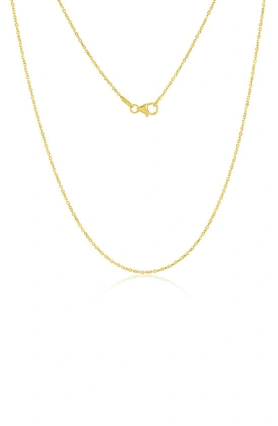 Simona Twist Rolo Chain Necklace In Gold