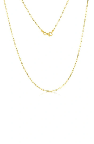 Simona Paper Clip Chain Necklace In Gold