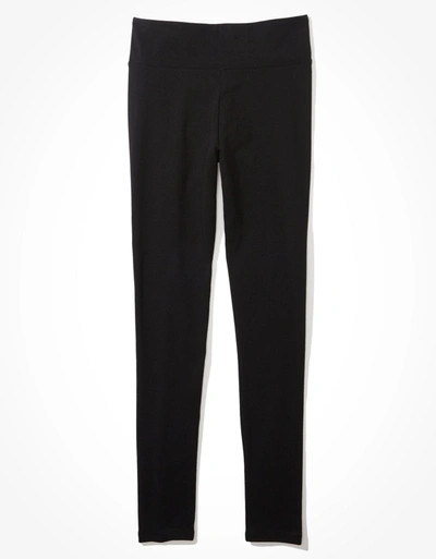 American Eagle Outfitters Ae Highest Waist Cotton Blend Legging In Black