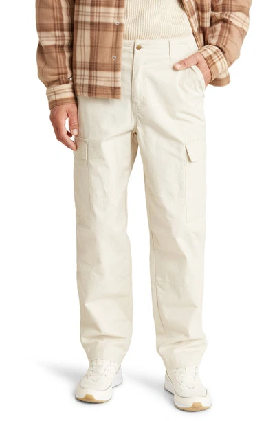Bp. Ripstop Solid Cargo Trousers In Ivory Whitecap