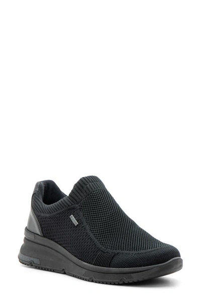 Ara Nassau Waterproof Slip-on Sneaker In Black