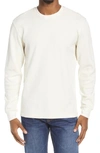 The Normal Brand Vintage Wash Thermal Long Sleeve T-shirt In Ivory