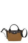 Longchamp Le Pilage Small Crossbody Bag In Tobacco