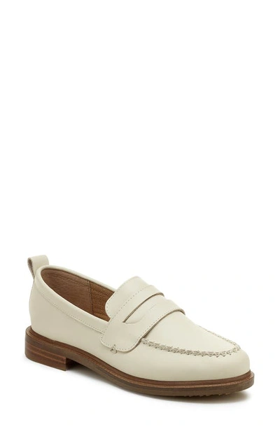 Kelsi Dagger Brooklyn Lens Penny Loafer In Salt