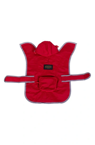 Pendleton Dog Rain Coat In Red