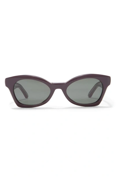Balenciaga 53mm Cat Eye Sunglasses In Violet Green