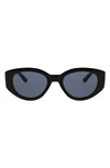 Bcbg 50mm Midsize Oval Sunglasses In Black