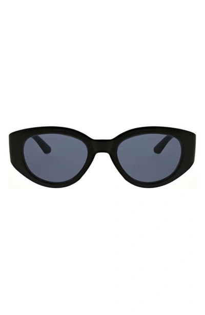 Bcbg 50mm Midsize Oval Sunglasses In Black