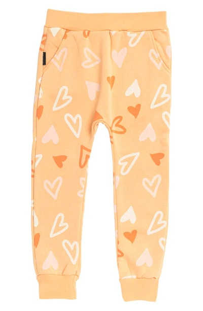 Dot Australia Kids' Heart Sweatpants In Orange