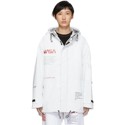 Heron Preston White Nasa Edition High Tech Parka