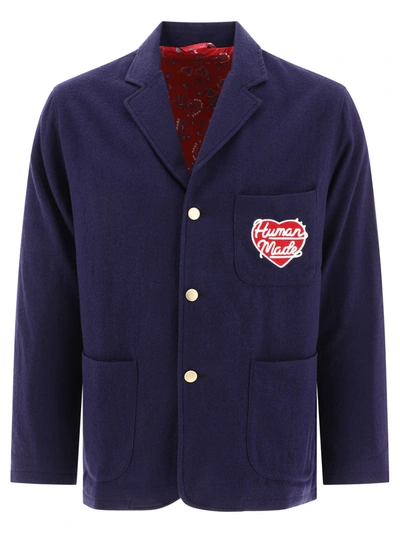 Human Made Wool Blended Blazer In Blue | ModeSens