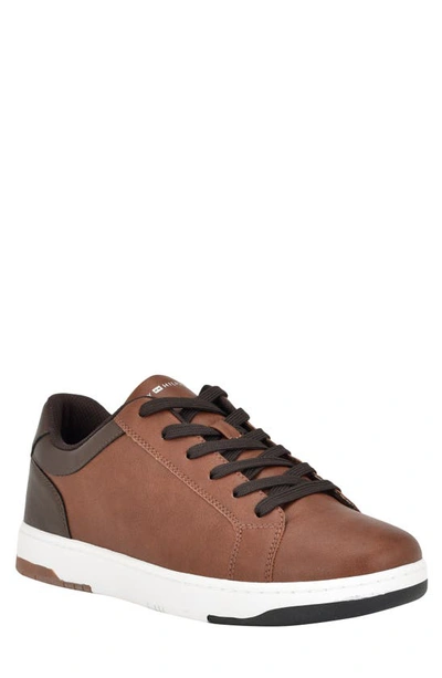 Tommy Hilfiger Trapeze Sneaker In Medium Brown