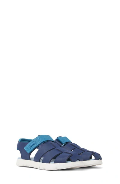 Camper Kids' Oruga Sandal In Dark Blue