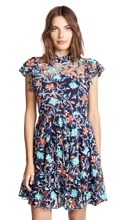 Zac Posen Carola Dress In Sumac Multi