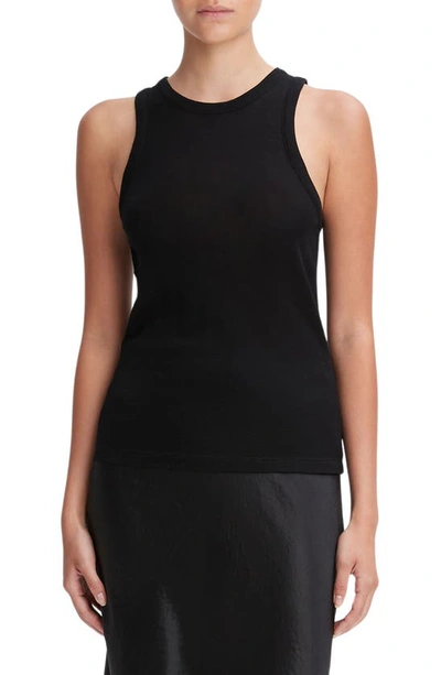 Vince Wool & Cashmere Knit Tank In Black