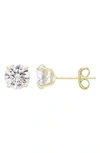 A & M 14k Gold Cubic Zirconia 8mm Stud Earrings