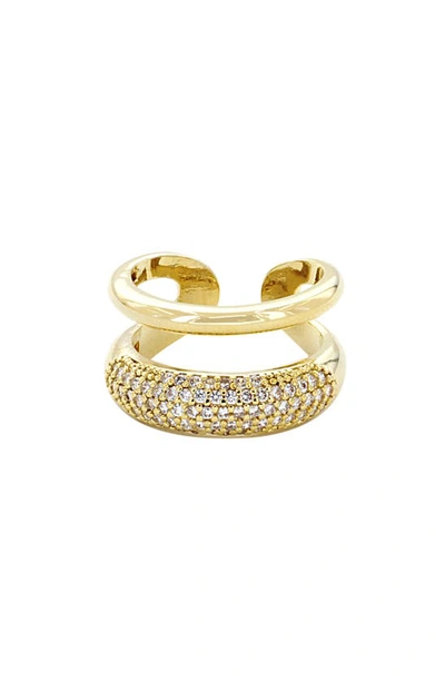 Panacea Open Double Row Ring In Gold