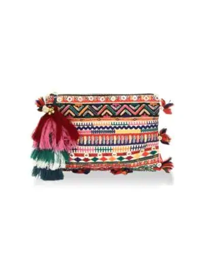 Figue Soma Embellished Pouch In Multi