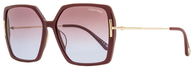 Tom Ford Women's Joanna Butterfly Sunglasses Tf1039 69z Bordeaux/gold 59mm In Multi