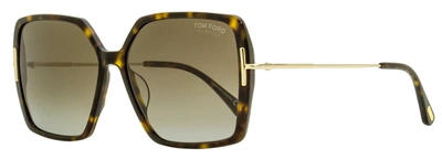 Tom Ford Women's Joanna Butterfly Sunglasses Tf1039 52h Havana/gold 59mm In Multi