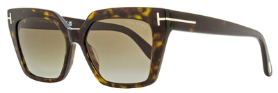 Tom Ford Women's Winona Polarized Sunglasses Tf1030 52h Dark Havana 53mm In Multi