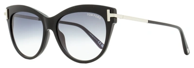 Tom Ford Women's Cat Eye Sunglasses Tf821 Kira 01b Black/palladium 56mm In Multi