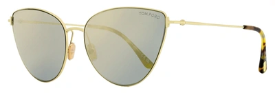 Tom Ford Women's Cat Eye Sunglasses Tf1005 Anais-02 32c Gold/honey Havana 62mm In Multi