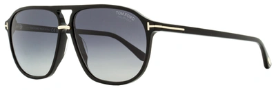 Tom Ford Men's Navigator Sunglasses Tf1026 Bruce 01d Black/gold 61mm In Multi