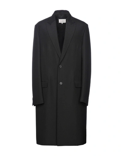 Maison Margiela Coat In Black