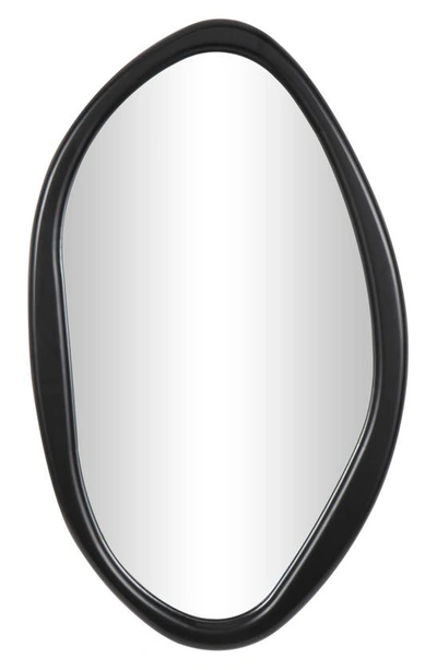 Vivian Lune Home Abstract Oval Wall Mirror In Black