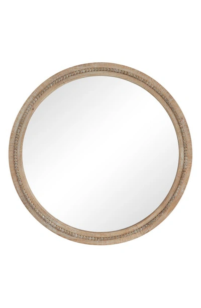 Ginger Birch Studio Distressed Wood Wall Mirror In Brown