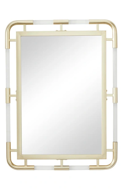 Vivian Lune Home Double Frame Wall Mirror In Gold