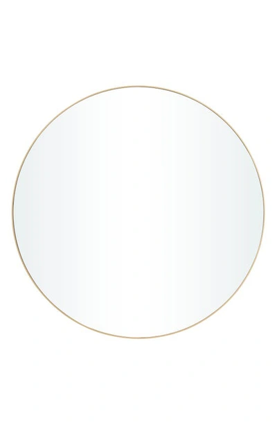 Vivian Lune Home Circular Mdf Wall Mirror In Gold