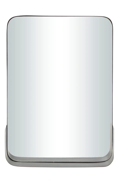 Vivian Lune Home Mirrored Wall Shelf In Black