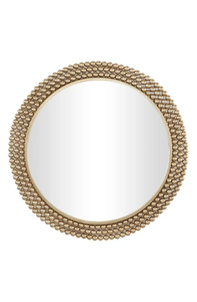 Vivian Lune Home Bead Wall Mirror In Brass