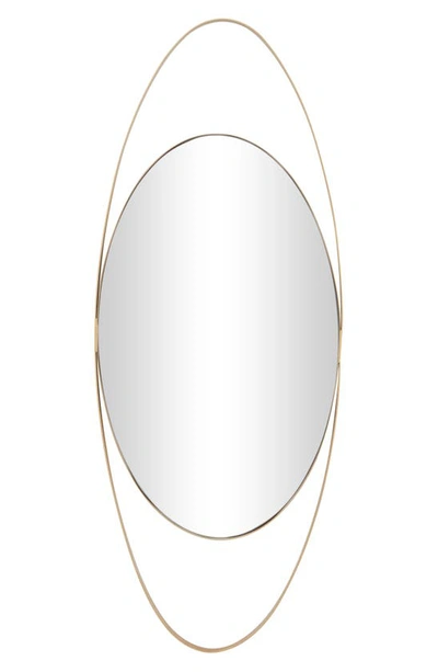 Vivian Lune Home Geometric Oval Wall Mirror In Gold