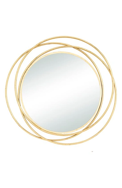 Vivian Lune Home Abstract Circle Wall Mirror In Gold