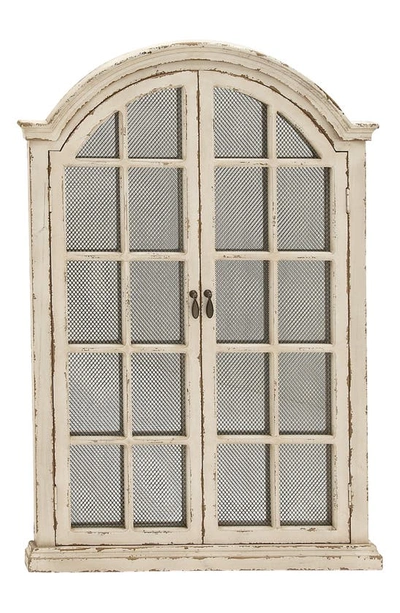Sonoma Sage Home Cream Wood Window Pane Inspired Wall Hanging In Neutral