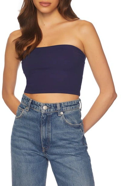 Susana Monaco Core Crop Tube Top In Thunder