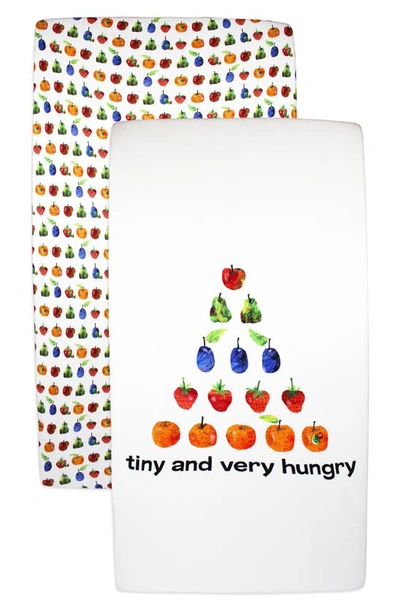 L'ovedbaby Kids' 2-pack Fitted Organic Cotton Crib Sheets In Very Hungry