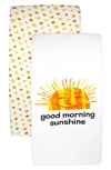 L'ovedbaby 2-pack Fitted Organic Cotton Crib Sheets In Sunny Day