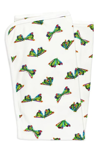 L'ovedbaby Print Organic Cotton Swaddle Blanket In Butterfly