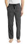 Nordstrom Woven Pajama Pants In Black Plaza Plaid