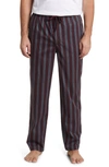 Nordstrom Woven Pajama Pants In Burgundy Fudge Chandler Stripe