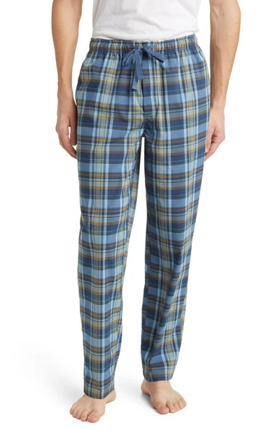 Nordstrom Woven Pajama Pants In Blue Oasis Christine Plaid