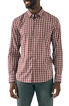 Faherty The Movement Plaid Button-up Shirt In Brick Road