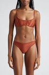 Zimmermann Alight Corset Two-piece Swimsuit In Brown